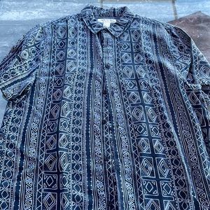 Men’s casual button-down shirt.